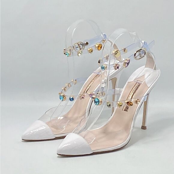 Sophia Webster Camille Embellished Ankle-Strap Pumps size 40 - Picture 3 of 14